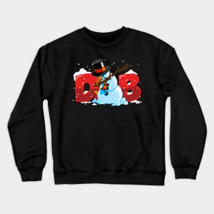 Dabbing Snowman Shirt Christmas Gift Dab Santa Claus T-Shirt 2 Crewneck Sweatshirt